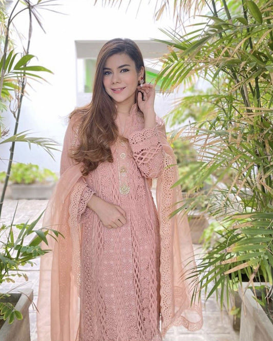 Pink Crochet Ensemble