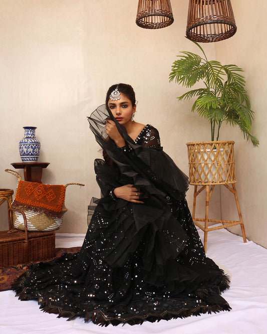 Black Lehnga Choli